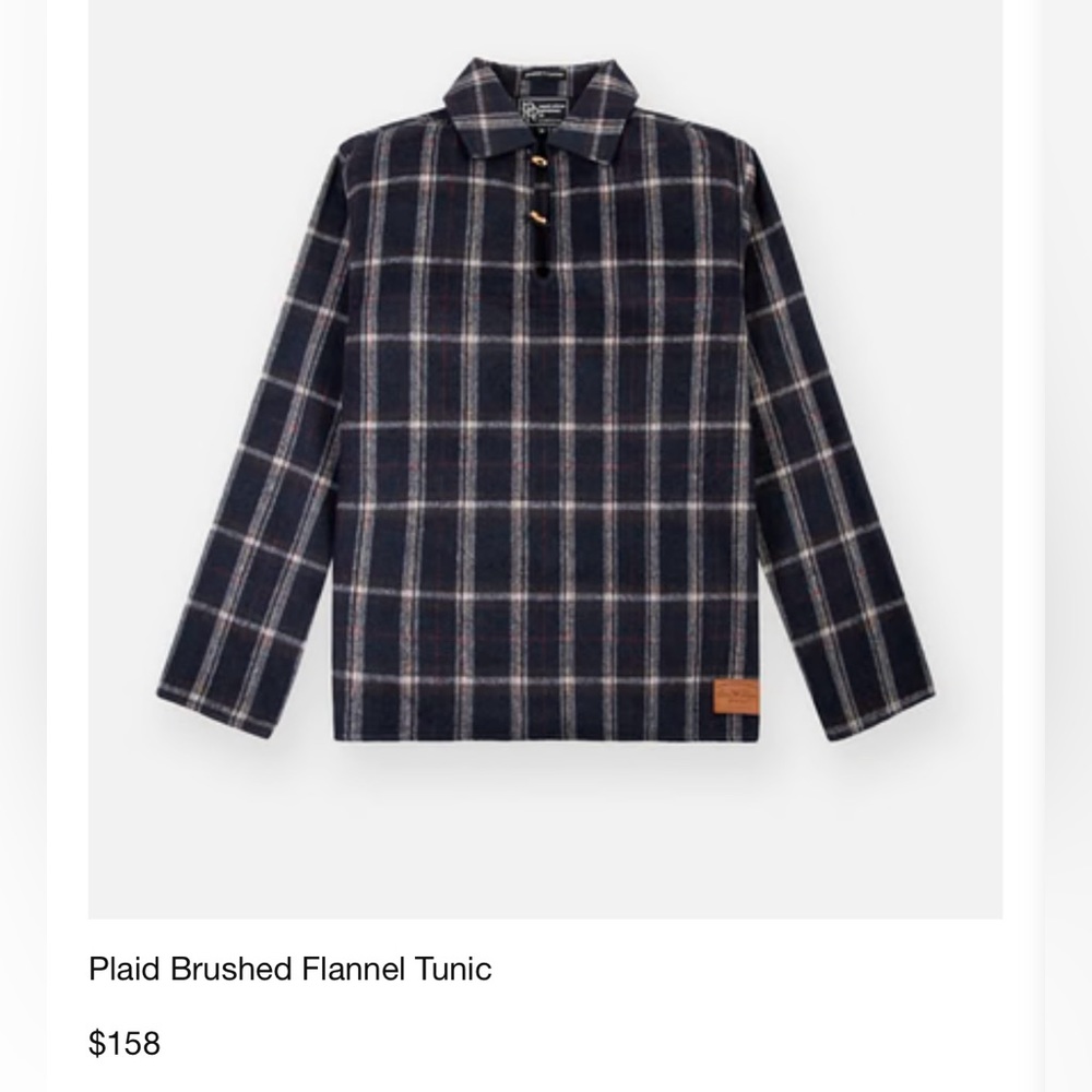 Paper Planes Flannel Tunic